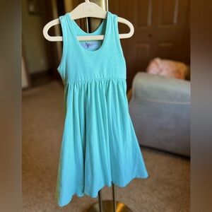 Remie Girl Racerback Twirl Dress - Ice Blue